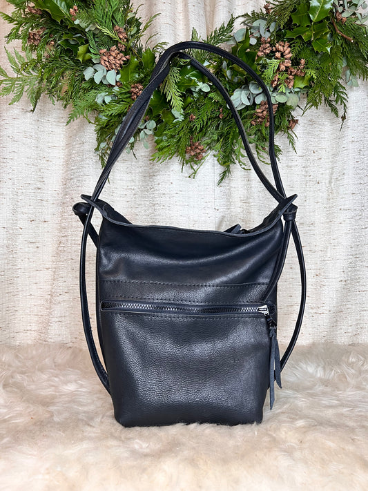 The Jack Bag in Smooth Black Leather