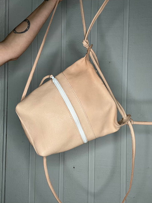 The Jack Bag in Grainy Natural Veg Tan Leather